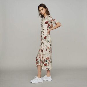 Maje Rondi Floral Print Midi Dress - size 1
